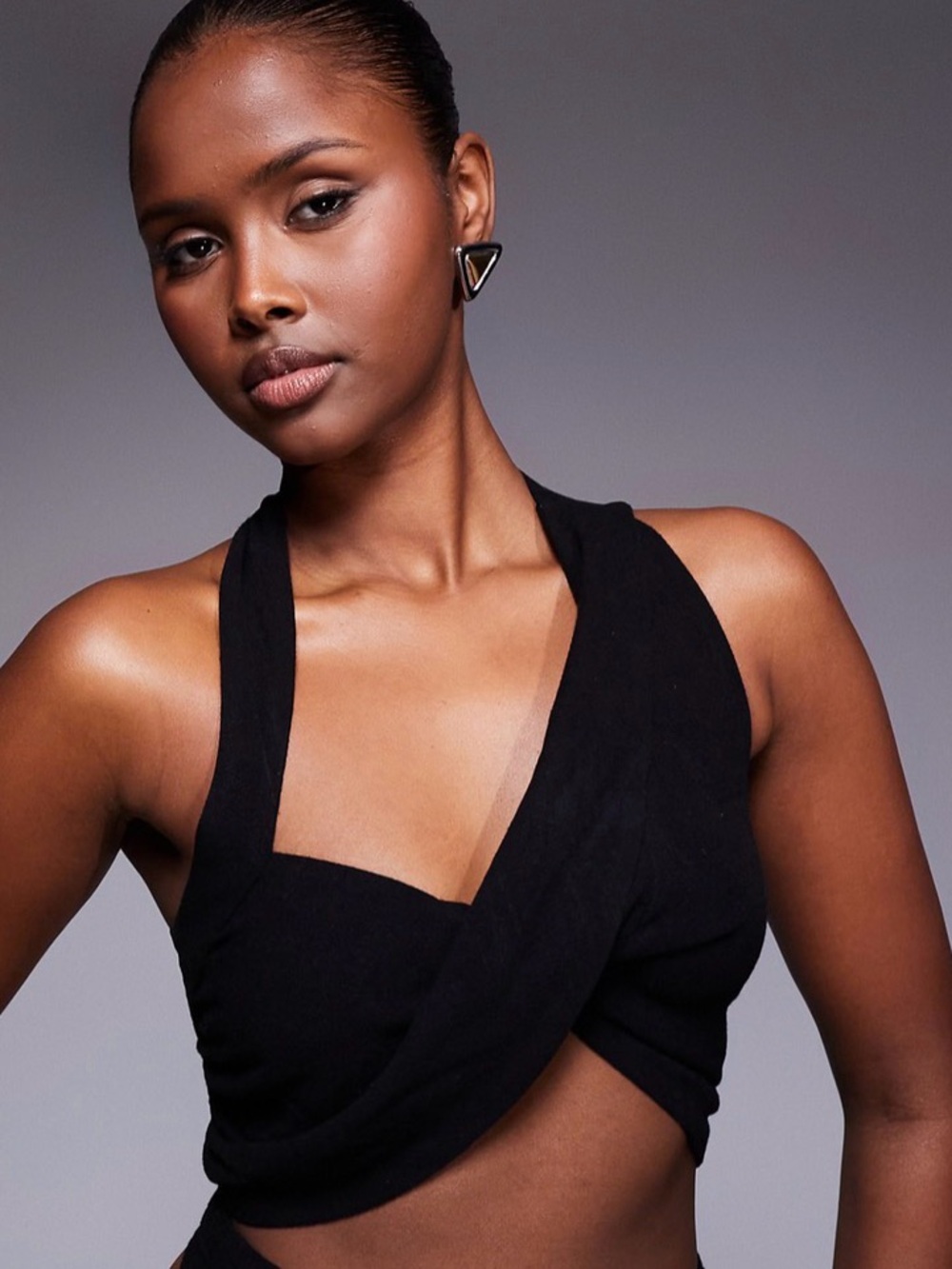 JLUXLABEL New Age draped crop top
